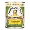 Newman's Own Organics Premium Dog Food and Brown Rice - Chicken - Case of 12 - 12.7 oz.