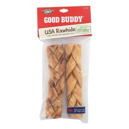 Castor and Pollux Good Buddy Braided Sticks Dog Chews - Chicken Braids - Case of 9