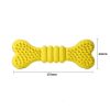 Interactive Dog Toy, Pets Dog Snack Dispenser Interactive Dog Toy Dog Treat Dispensing Yummy Bone Feeder Toy Dog Chew Toy - Yellow