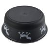 Stainless Steel Pet Bowl with Anti Skid Rubber Base and Dog Design