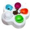 Treat Dispenser Puzzle Feeder Pets Interactive Iq Toy Feeding Game, Non-Slip Puppy Slow Feeder Pet Leakage Toy - colorful
