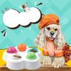 Treat Dispenser Puzzle Feeder Pets Interactive Iq Toy Feeding Game, Non-Slip Puppy Slow Feeder Pet Leakage Toy - colorful