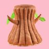 Tree Shaped Pet Cat Home Sleeping Bed Tree, Tent Home Pet Cat Dog Bed Semi-Closed Nest Cushion Tree Shape House Cave Cute Detachable Warm Cave - brown