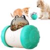Portable Pet Chew Toy Tumbler, Puzzle Slow Food Leakage Ball, Cat Dog Food Dispenser Slow Feeder, Pet Food Snack Leakage Toy - Blue