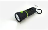 Trash Bags Dispenser with LED Flashlight, Poop Bag Holder for Night Walking Jogging Travel Camping - Black
