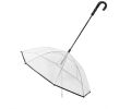 Umbrella, Dog Umbrella with Leash Snow-Proof Rain Proof Windproof Umbrella - Transparent