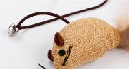 Cat Natural Sisal Wand Teasers and Exerciser for Kitten with Mouse Bell Feather etc. Cat Toy Collection in a Box