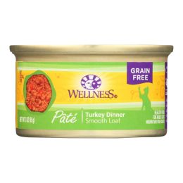 Wellness Pet Products Cat Food - Turkey Recipe - Case of 24 - 3 oz.
