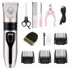 Dog Clippers Dog Hair Clippers Cordless Dogs Grooming Kit Cat Hair Trimmer Pet Grooming Tool USB Rechargeable - as the picture