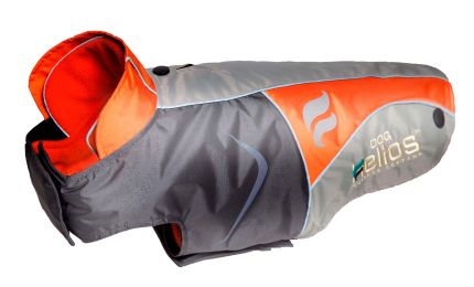 Lotus-Rusher Waterproof 2-in-1 Convertible Dog Jacket w/ Blackshark technology (Color: Orange, Size: X-Small)