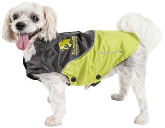 Subzero-Storm Waterproof 3M Reflective Dog Coat w/ Blackshark technology (Color: Green, Size: X-Small)
