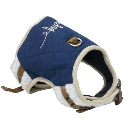 Tough-Boutique Adjustable Fashion Dog Harness And Leash (Color: Blue, Size: Large)