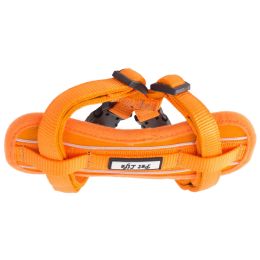 Mountaineer Chest Compression Adjustable Reflective Easy Pull Dog Harness (Color: Orange, Size: Small)