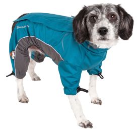 Blizzard Full-Bodied Adjustable and 3M Reflective Dog Jacket (Color: Blue, Size: Medium)