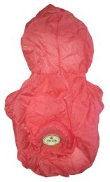 The Ultimate Waterproof Thunder-Paw Adjustable Zippered Folding Travel Dog Raincoat (Color: Red, Size: X-Small)