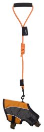 Reflective-Max 2-in-1 Premium Performance Adjustable Dog Harness and Leash (Color: Orange, Size: Small)