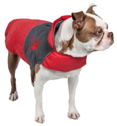 Lightening-Shield Waterproof 2-in-1 Convertible Dog Jacket w/ Blackshark technology (Color: Red, Size: X-Small)