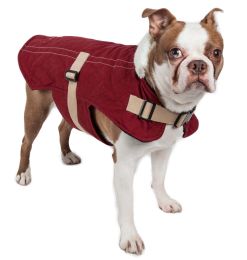 Original Sherpa-Bark Designer Fashion-Forward Dog Coat (Color: Red, Size: X-Small)