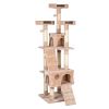 66" Sisal Hemp Cat Tree Tower Condo Furniture Scratch Post Pet House Play Kitten with Cozy Perches