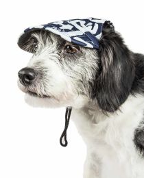 Bone Cappa' Graffiti Sculptured Uv Protectant Adjustable Fashion Dog Hat Cap (Size: Medium)