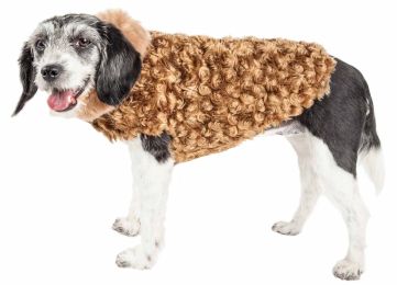 Luxe 'Furpaw' Shaggy Elegant Designer Dog Coat Jacket (Size: X-Small)