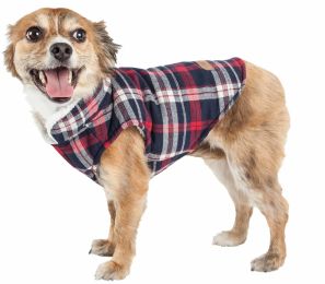 Puddler' Classical Plaided Insulated Dog Coat Jacket (Size: Small)