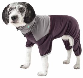 Active 'Embarker' Heathered Performance 4-Way Stretch Two-Toned Full Body Warm Up (Color: Brown, Size: Small)