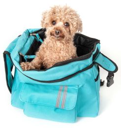Fashion Back-Supportive Over-The-Shoulder Fashion Pet Carrier (Color: Blue)
