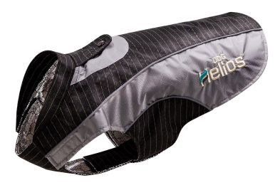 Reflecta-Bolt' Sporty Performance Tri-Velcro Waterproof Pet Dog Coat Jacket W/ Blackshark Technology (Color: Black/Grey, Size: X-Small)