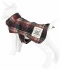 2-In-1 Tartan Plaided Dog Jacket With Matching Reversible Dog Mat
