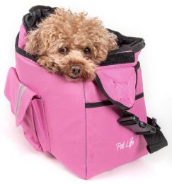 Fashion Back-Supportive Over-The-Shoulder Fashion Pet Carrier (Color: Pink)