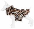 Luxe 'Lab-Pard' Dazzling Leopard Patterned Mink Fur Dog Coat Jacket