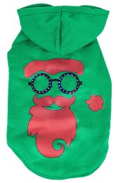 LED Lighting Cool Santa Shades Hooded Sweater Pet Costume (Size: Medium)