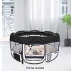 36" S Portable Foldable Pet playpen Exercise Pen Kennel + Carrying Case for Larges Dogs Small Puppies/Cats | Indoor/Outdoor Use | Water Resistant