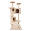 52" Solid Cute Sisal Rope Plush Cat Climb Tree Cat Tower