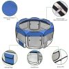 36" S Portable Foldable Pet playpen Exercise Pen Kennel + Carrying Case for Larges Dogs Small Puppies/Cats | Indoor/Outdoor Use | Water Resistant