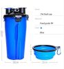 Storage Pet Food and Water Cup Feeding Dogs Out Portable Dog Cups Silicone Collapsible Water Bowl