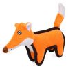 Foxy-Tail Quilted Plush Animal Squeak Chew Tug Dog Toy