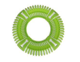 Flex Bark Flexible Frisbee Extreme Outdoor Training Durable Fetch Dog Toy (Color: Green)