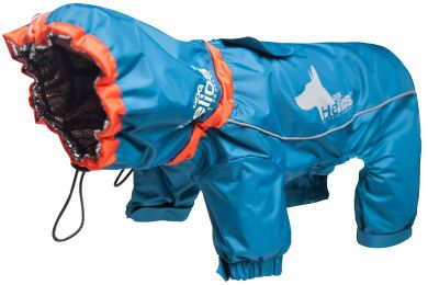Weather-King Ultimate Windproof Full Bodied Pet Jacket (Color: Blue, Size: Medium)