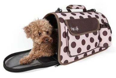 Airline Approved Folding Zippered Casual Pet Carrier (Size: Large)