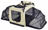 Hounda Accordion' Metal Framed Soft-Folding Collapsible Dual-Sided Expandable Pet Dog Crate