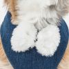 Luxe 'Pom Draper' 2-In-1 Mesh Reversed Adjustable Dog Harness-Leash W/ Pom-Pom Bowtie