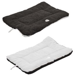 Eco-Paw Reversible Eco-Friendly Pet Bed Mat (Color: Black/White, Size: Medium)