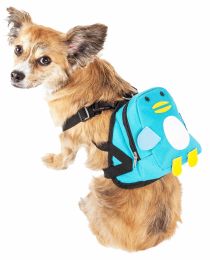 Waggler Hobbler' Large-Pocketed Compartmental Animated Dog Harness Backpack (Size: Medium)