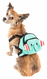 Dumbone' Dual-Pocketed Compartmental Animated Dog Harness Backpack (Size: Medium)