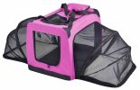Hounda Accordion' Metal Framed Soft-Folding Collapsible Dual-Sided Expandable Pet Dog Crate