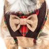 Luxe 'Dapperbone' 2-In-1 Mesh Reversed Adjustable Dog Harness-Leash W/ Fashion Bowtie