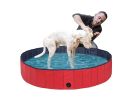 Dog Pool, 160*30/120*30 Foldable Large and Small Dog Pool, Dog Bath, 100% Safe & Non Toxic Kid's Rigid Pool