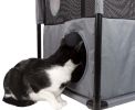 Kitty-Square Obstacle Soft Folding Sturdy Play-Active Travel Collapsible Travel Pet Cat House Furniture